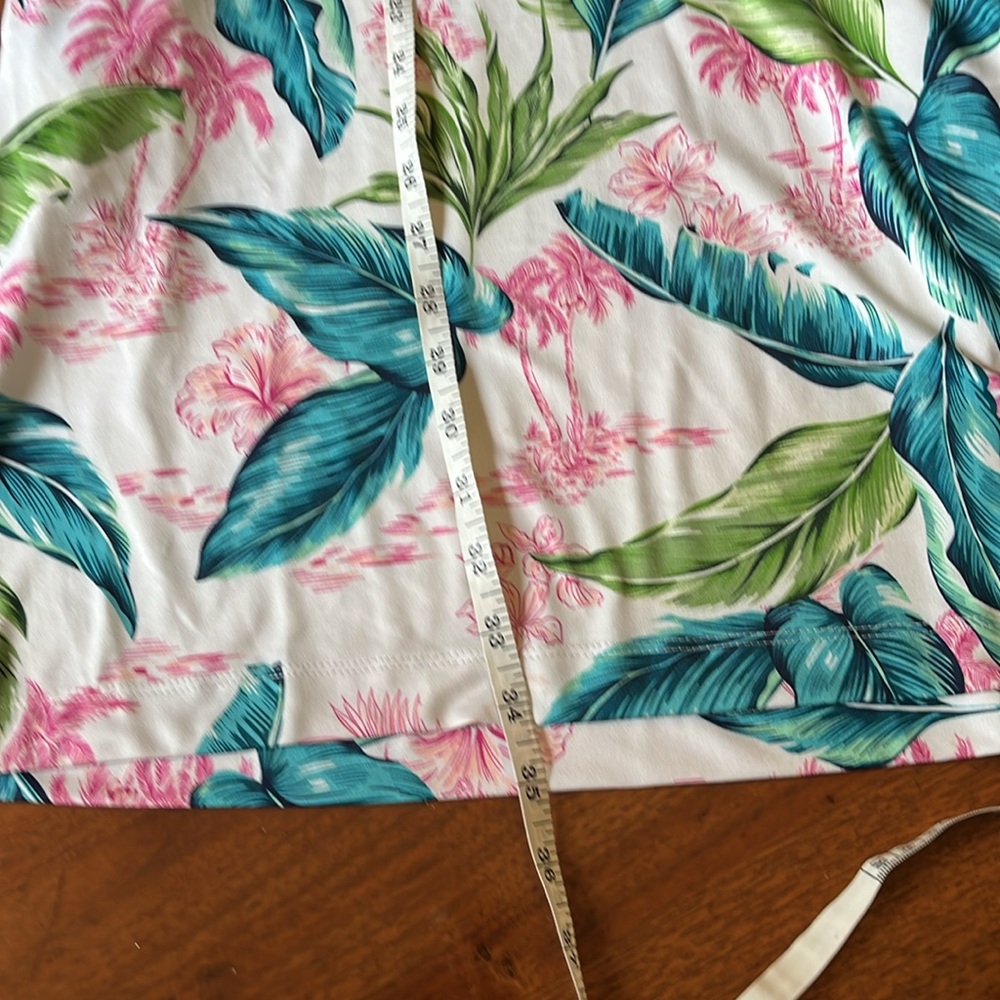 Caribbean Joe Vibrant Tropical Print Tunic Dress S - Picture 10 of 10